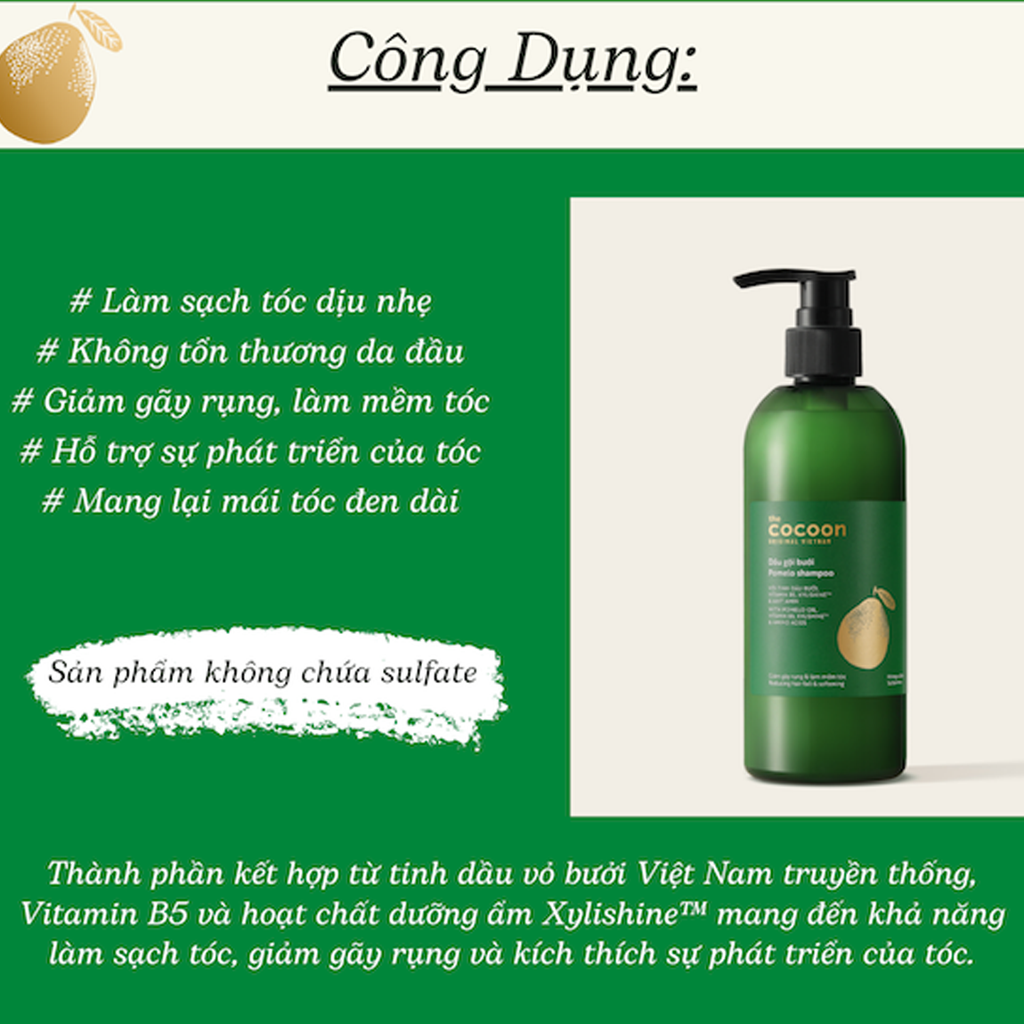 Cocoon - Dầu Gội Bưởi 310ml