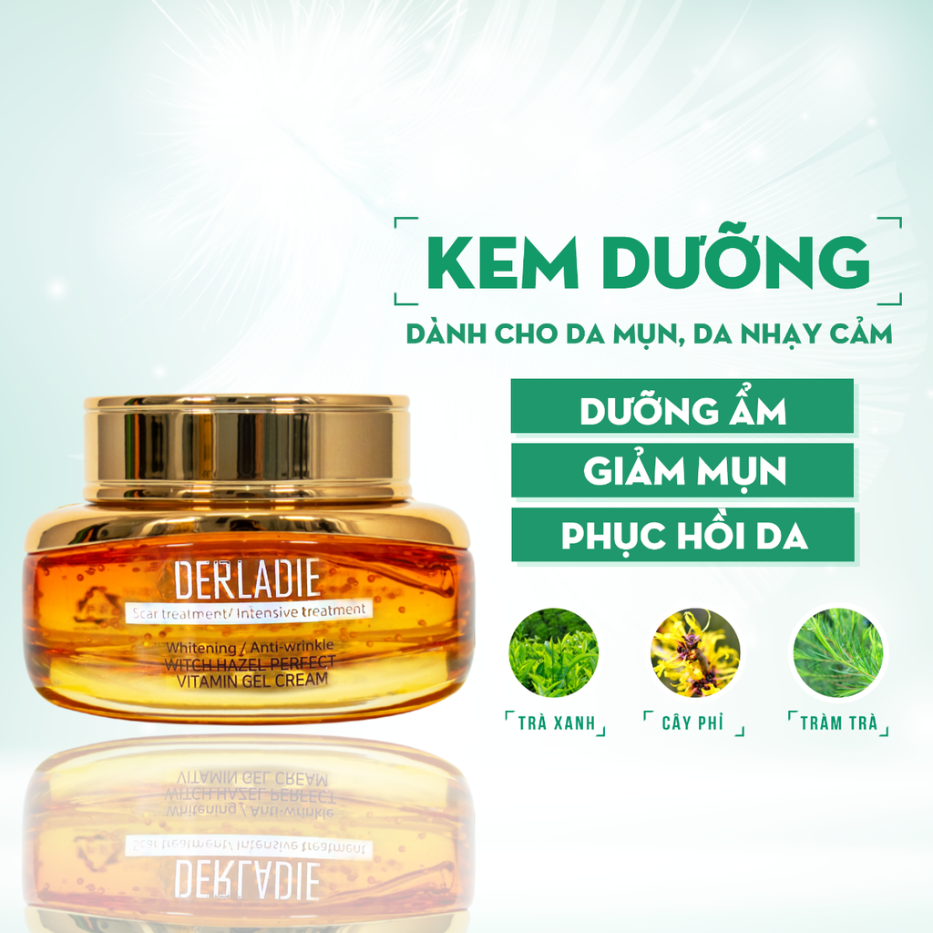 Kem Derladie Witch Hazel Perfect Vitamin Gel 55ml