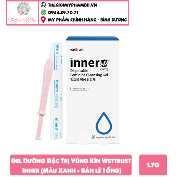 Gel Dưỡng Đặc Trị Vùng Kín Wettrust Inner (Màu Xanh - Bán lẻ 1 ống)