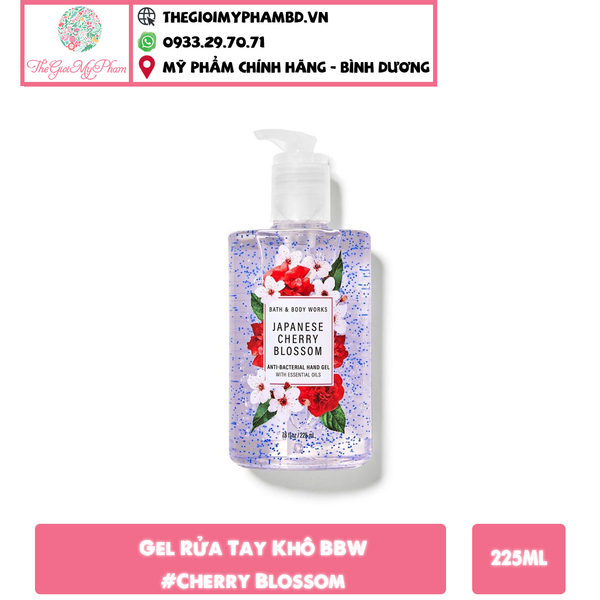 Gel Rửa Tay Khô BBW Anti-Bacterial Hand Sanitizer 225ml #Cherry Blossom