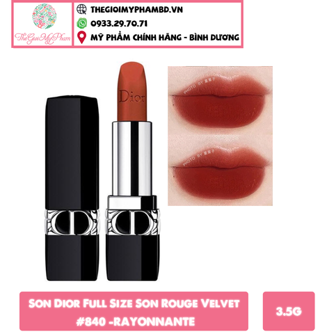 Son Thỏi Dior Rouge #840 Velvet ( Ko Tđ)