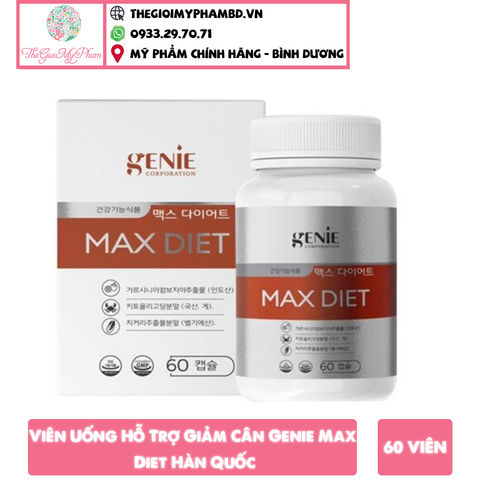 Giảm Cân Genie Slim Recipe Màu Đỏ Mới (30 gói-60 viên)