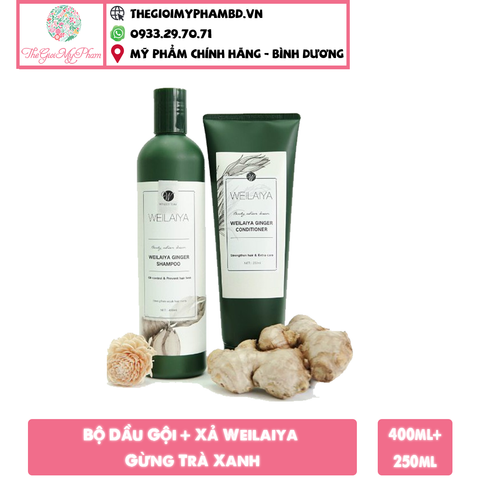 Set Gội Xã Gừng Weilaiya 400ml+250ml