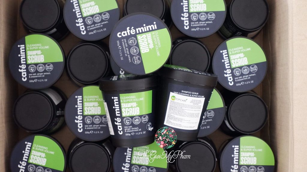 Gội Tẩy Tế Bào Chết Da Đầu CAFE MIMI Shampoo Scrub 300g #Xanh Lá