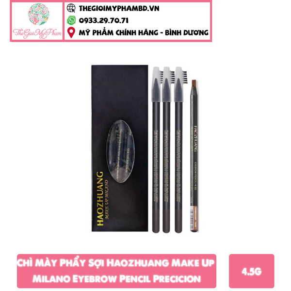 Chì Mày Phẩy Sợi Haozhuang Make Up Milano Eyebrow Pencil Precicion 4.5g #05