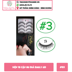 Hộp 10 Cặp Mi Giả Emely 6D #VG03