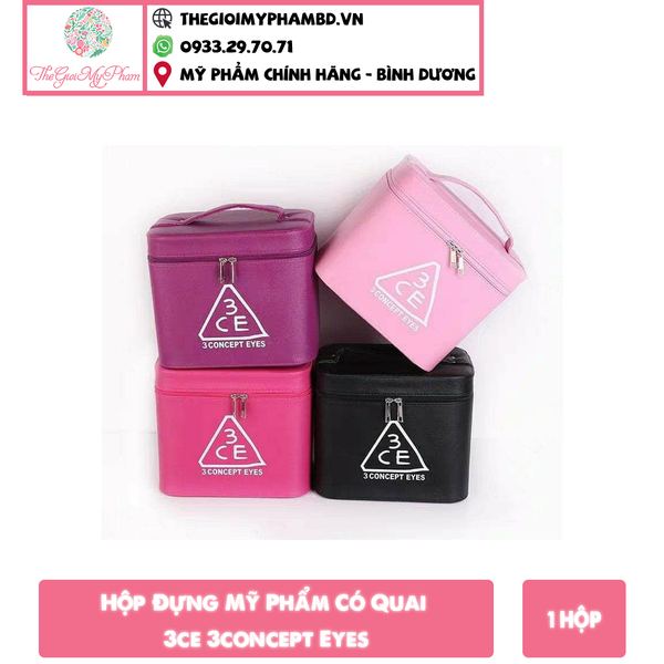 Hộp Đựng Mỹ Phẩm Có Quai KT 25x18x11,5cm