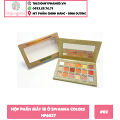 Phấn Mắt 18 Ô Sivanna Colors Pretty Galaxy Eyeshadow Palette Peach HF6037 #02