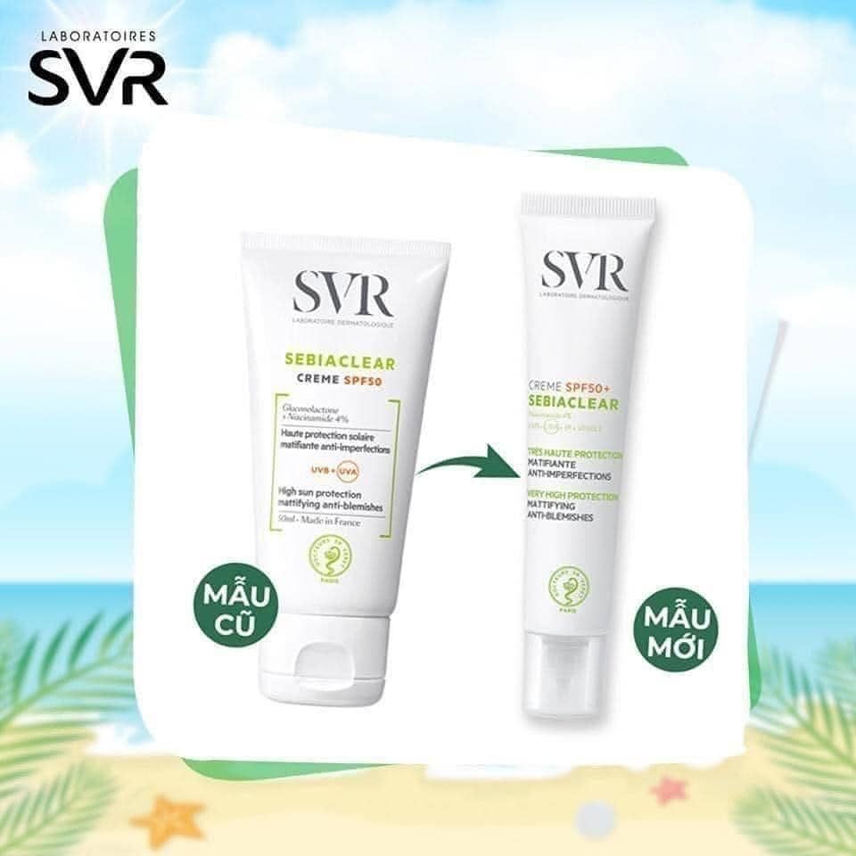SVR - KCN SVR Làm Giảm Mụn SPF50+ 50ml (Mẫu Mới)