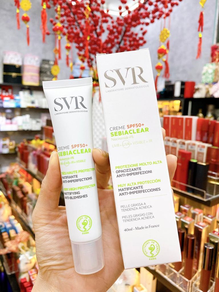 SVR - KCN SVR Làm Giảm Mụn SPF50+ 50ml (Mẫu Mới)