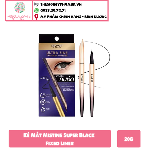 Kẻ Mắt Nước Browit Nongchat Ultra Fine Eyeliner 0.01MM