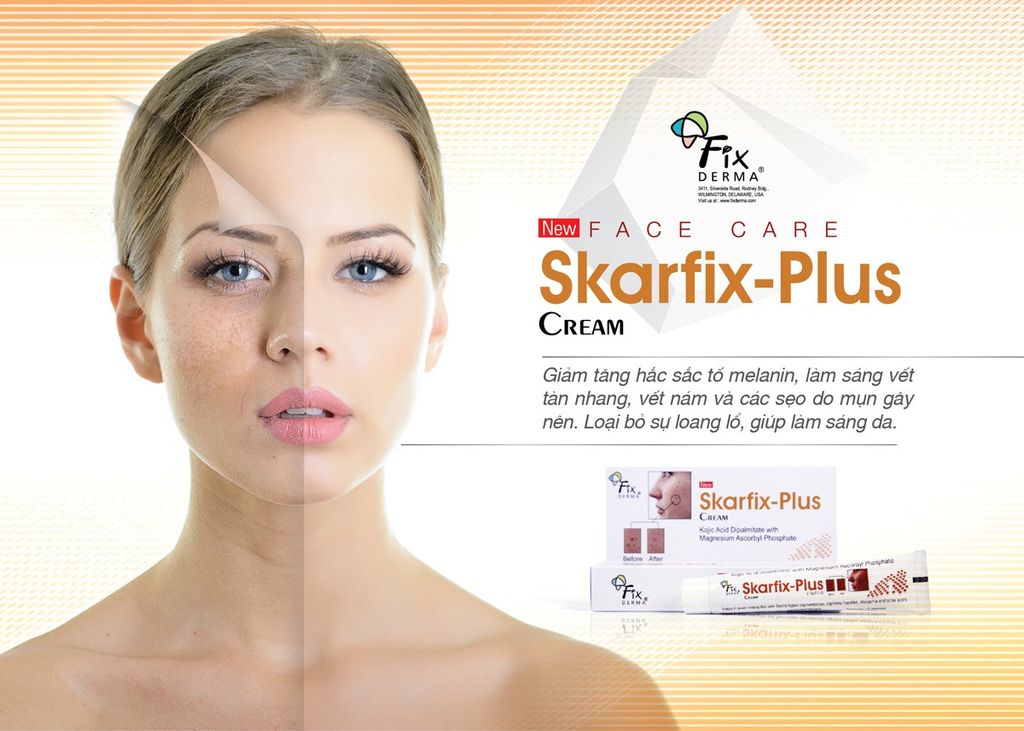 Fix Derma - Kem Trị Sẹo,Thâm Nám Tàn Nhang Skarfix Plus Cream 15g