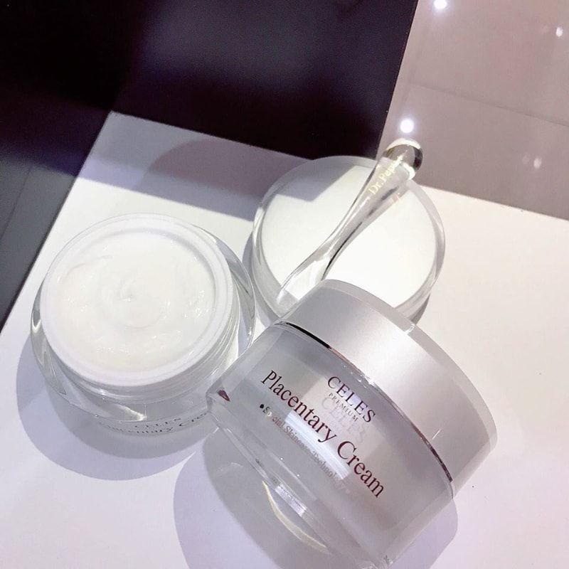 Kem Dưỡng Trắng Da Trị Nám Celes Placentary Cream 50ml (Ko tđ) Date 5/25 Sale 1.150k>835k