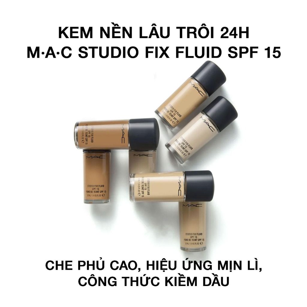[KTD] Kem Nền Mac Studio Fix Fluid SPF15 30ml #NC20 - Da trung bình