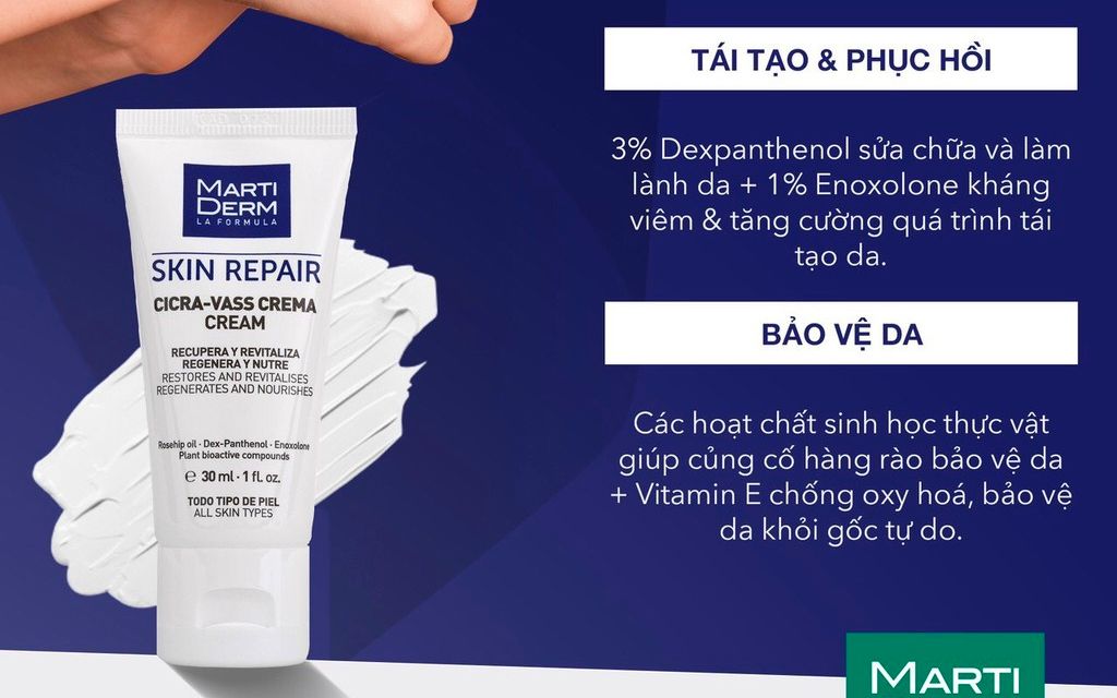 Kem Dưỡng Martiderm Skin Repair Cicra Vass Cream 30ml