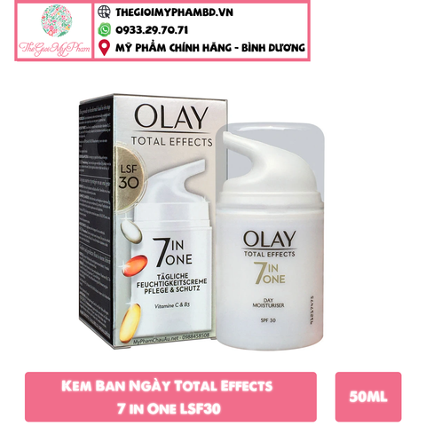 Kem Dưỡng Olay Total Effects 7 In One SPF30 50ml (Ngày-Bản Đức)