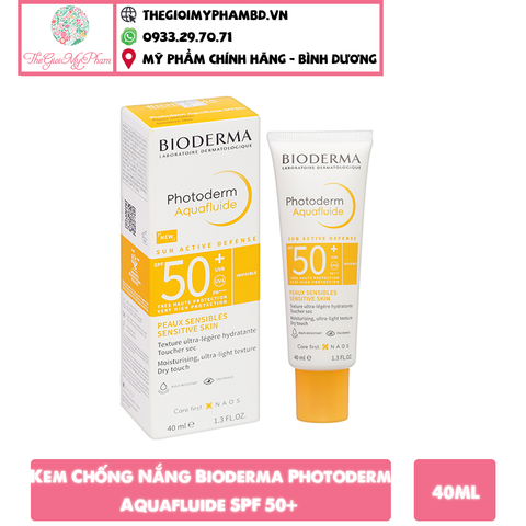 KCN Giảm Bóng Nhờn Bioderma Photoderm Aquafluide SPF 50+ 40ml