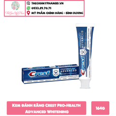 KĐR Crest Pro-Health Advanced Whitening + Intensive Clean 24 Hour Anti-Bac Protection 164g