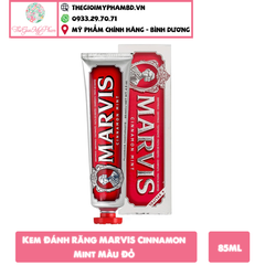 Kem Đánh Răng MARVIS Cinnamon Mint Màu Đỏ 85ml