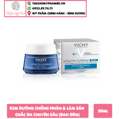 Kem Vichy Liftactiv Supreme Chống Lão Hóa 50ml # Đêm (Ko Tđ)