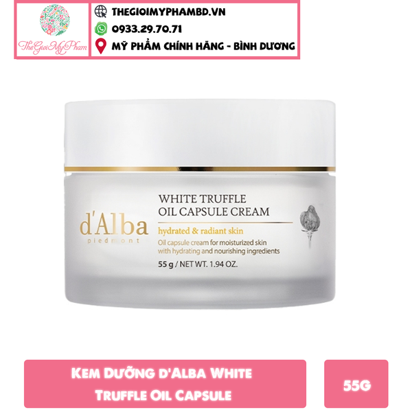 Kem Dưỡng d'Alba White Truffle Oil Capsule Cream 55g (Ko Tđ)