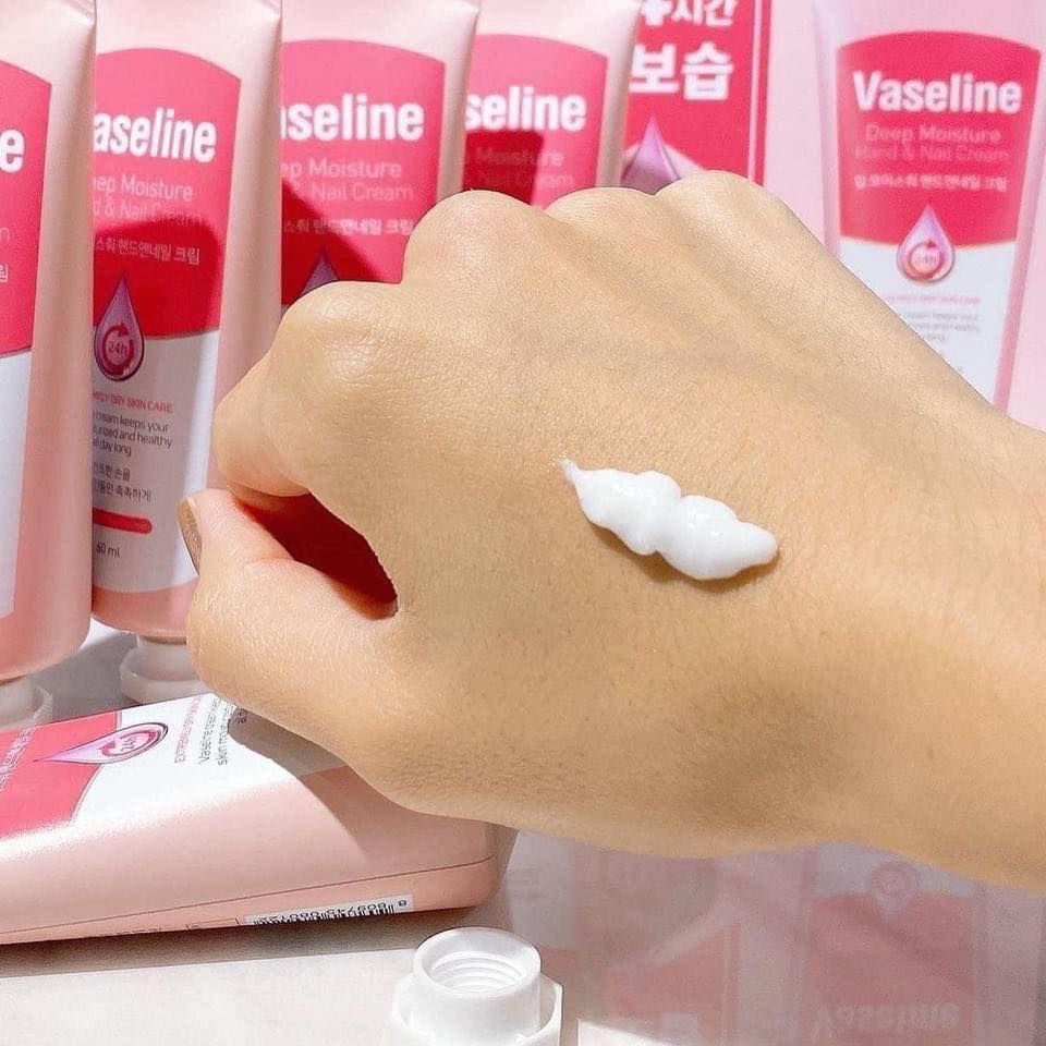 Kem Dưỡng Da Và Móng Tay Vaseline Deep Moisture 60ml #Hồng