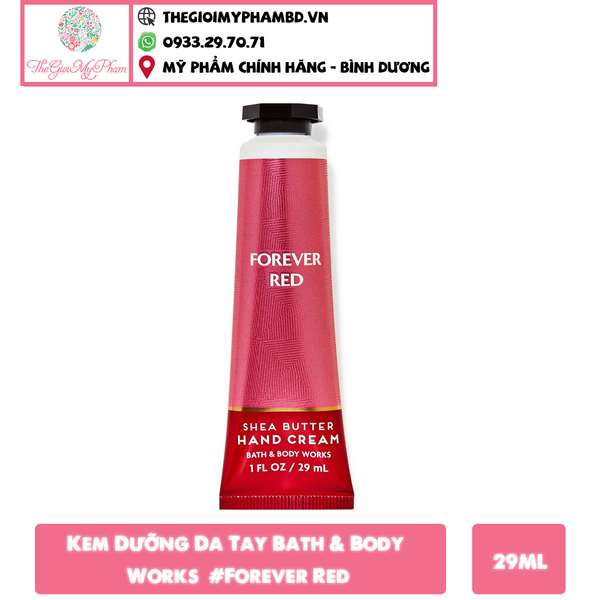 Kem Dưỡng Da Tay Bath & Body Works 29ml #Forever Red