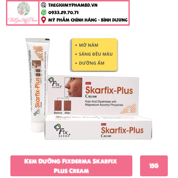 Fix Derma - Kem Trị Sẹo,Thâm Nám Tàn Nhang Skarfix Plus Cream 15g