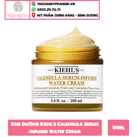 Kiehls - Kem Kiehl’s Calendula Serum-Infused Water Cream 100ml (Ko tđ)