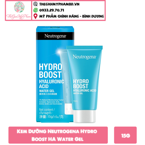 Kem Dưỡng Neutrogena Hydro Boost Water Gel 15g (Tuýp Nhỏ)