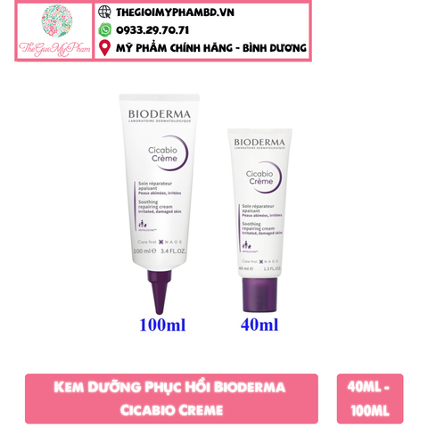 Kem Dưỡng Phục Hồi Bioderma Cicabio Creme  100ml