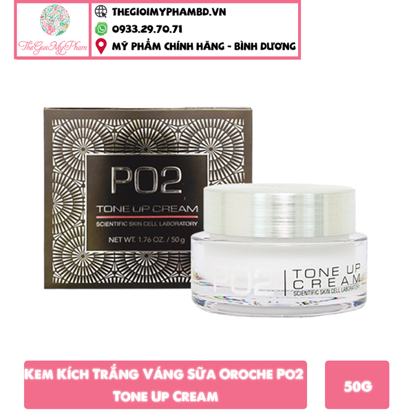 Kem Kích Trắng Váng Sữa Oroche Po2 Tone Up Cream 50g