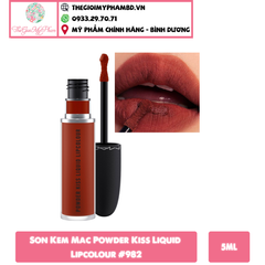 MAC - Son Kem MAC Powder Kiss Lipcolour #982 (Ko tđ)