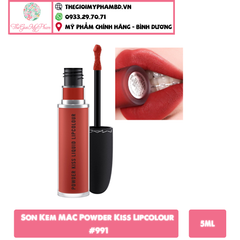 MAC - Son Kem MAC Powder Kiss Lipcolour #991 (Ko tđ)