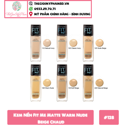 Kem Nền Maybelline Lâu Trôi 128 Tông Da Trung Bình 30ml