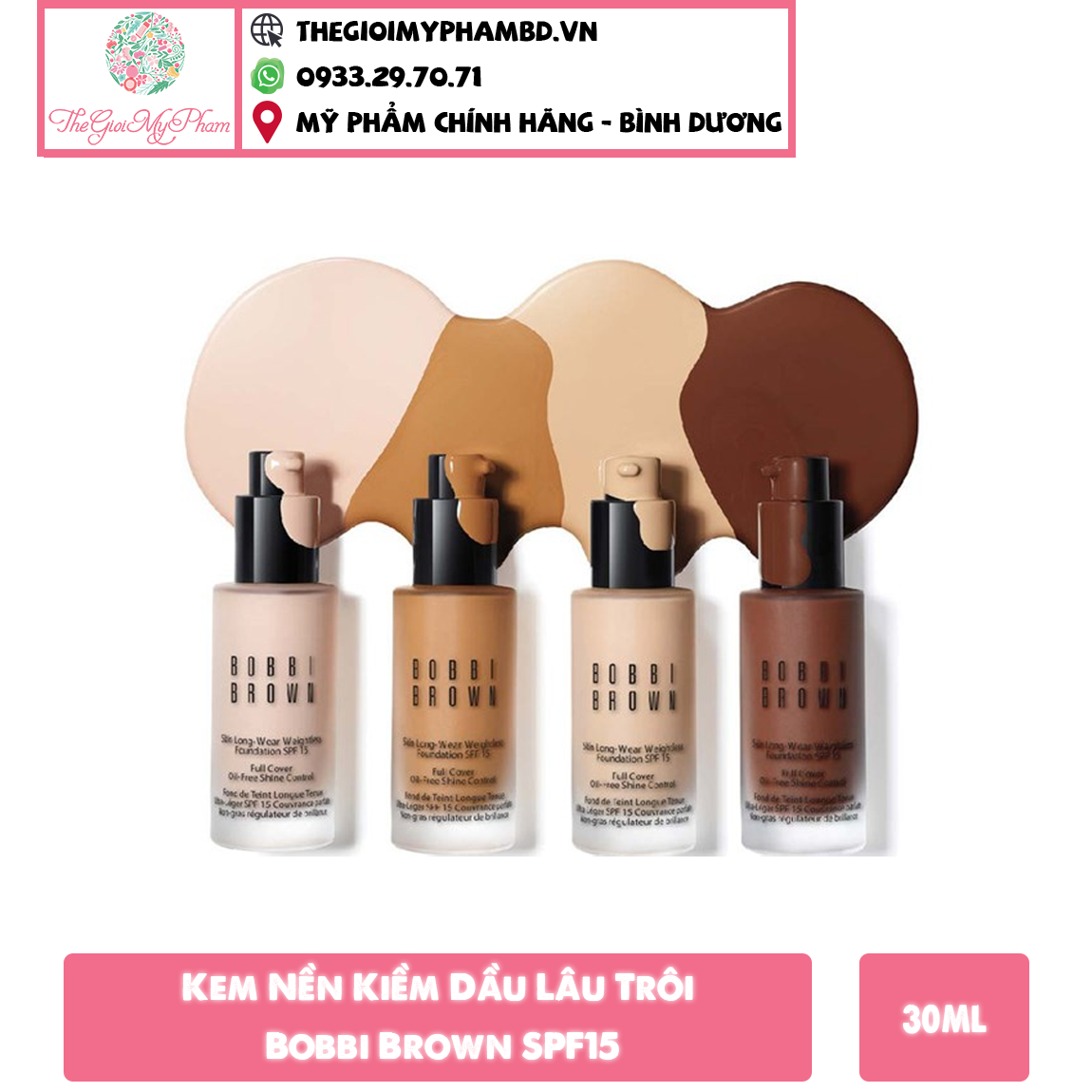 Kem Nền Bobbi Brown 30ml Sand (Ko Tđ)