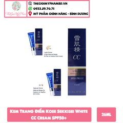 [KTD] Kem Trang Điểm Kose Sekkisei White CC Cream SPF50+ 26ml #01 Light Ochre - Da trắng sáng