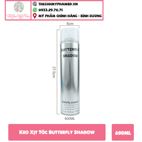 Keo Xịt Tóc Butterfly Shadow 600ml