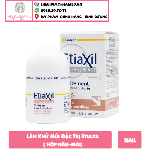 Lăn Khử Mùi Đặc Trị Etiaxil 15ml ( Hộp nâu-Mới)
