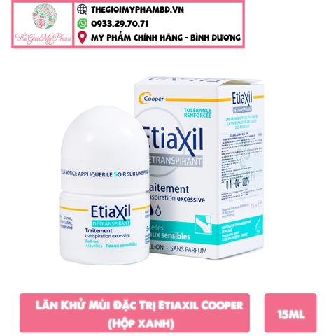 Lăn Khử Mùi Đặc Trị Etiaxil Cooper 15ml (Hộp xanh)