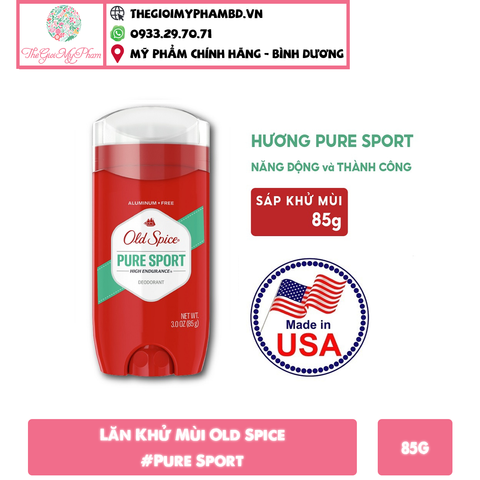 Lăn Khử Mùi Old Spice 85g #Pure Sport