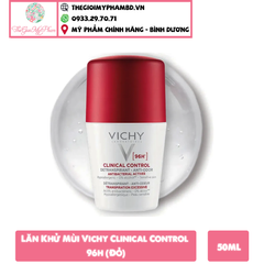 Lăn Khử Mùi Vichy Clinical Control 96h 50ml (Đỏ)