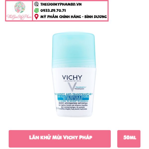 Lăn Khử Mùi Vichy Pháp (Xanh)