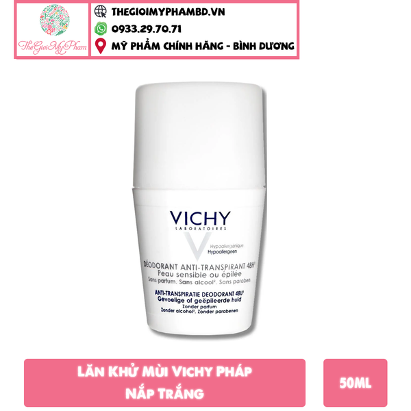 Lăn Khử Mùi Vichy Pháp (Trắng)