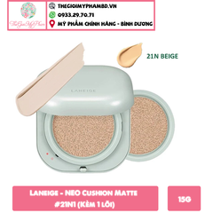 Laneige - NEO Cushion Matte #21N1 (Kèm 1 lõi) Ko tđ