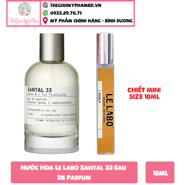 Le Labo - Santal 33 EDP (chai chiết 10ml ko tđ )