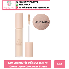 Kem Che Khuyết Điểm 3CE Skin Fit Cover Liquid Concealer #Light