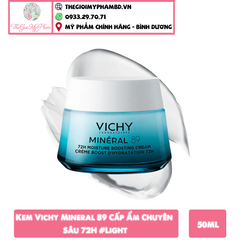 Kem Vichy Mineral 89 Cấp Ẩm Chuyên Sâu 72H 50ml #Light (Ko Tđ)