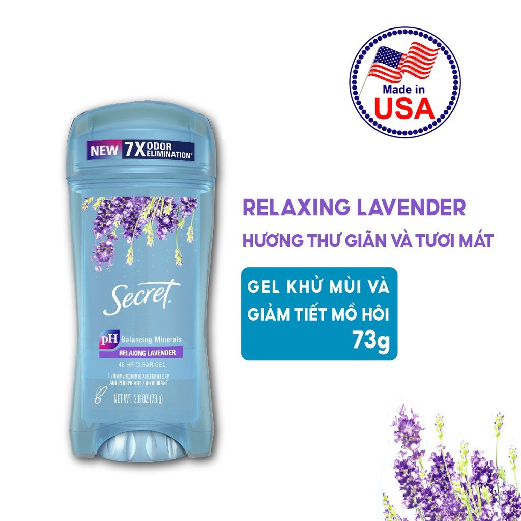 Thanh lăn Secret dạng gel 73g USA