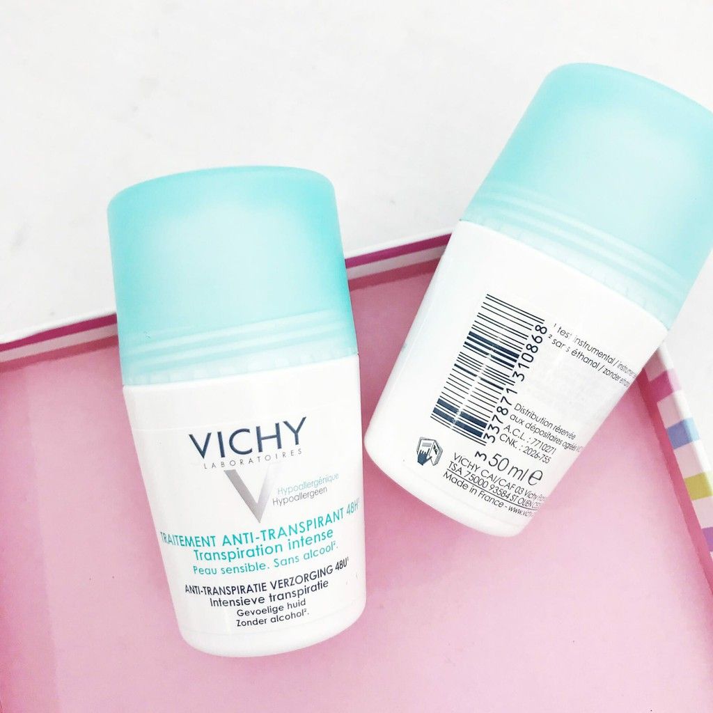 Lăn Khử Mùi Vichy Pháp ( Nắp Xanh)